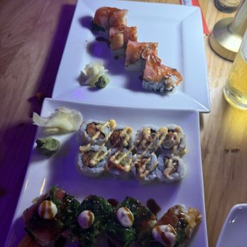Social House Seven - Godzilla roll, Spicy Tuna roll, Tunarashi roll - Asian Fusion Near Me - Pittsburgh, Pennsylvania