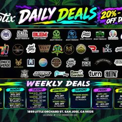 Exotix Weed Dispensary - 20% - 50% DAILY SPECIALS STIIIZY - COLDFIRE - WEST COAST CURE - RAW GARDEN - 710 LABS