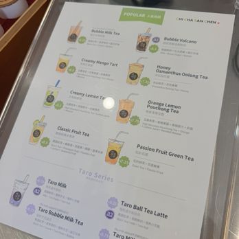 CHICHA San Chen - Menu - Tea Rooms Near Me - Los Angeles, California CHICHA San Chen - Menu - Tea Rooms Near Me - Los Angeles, California