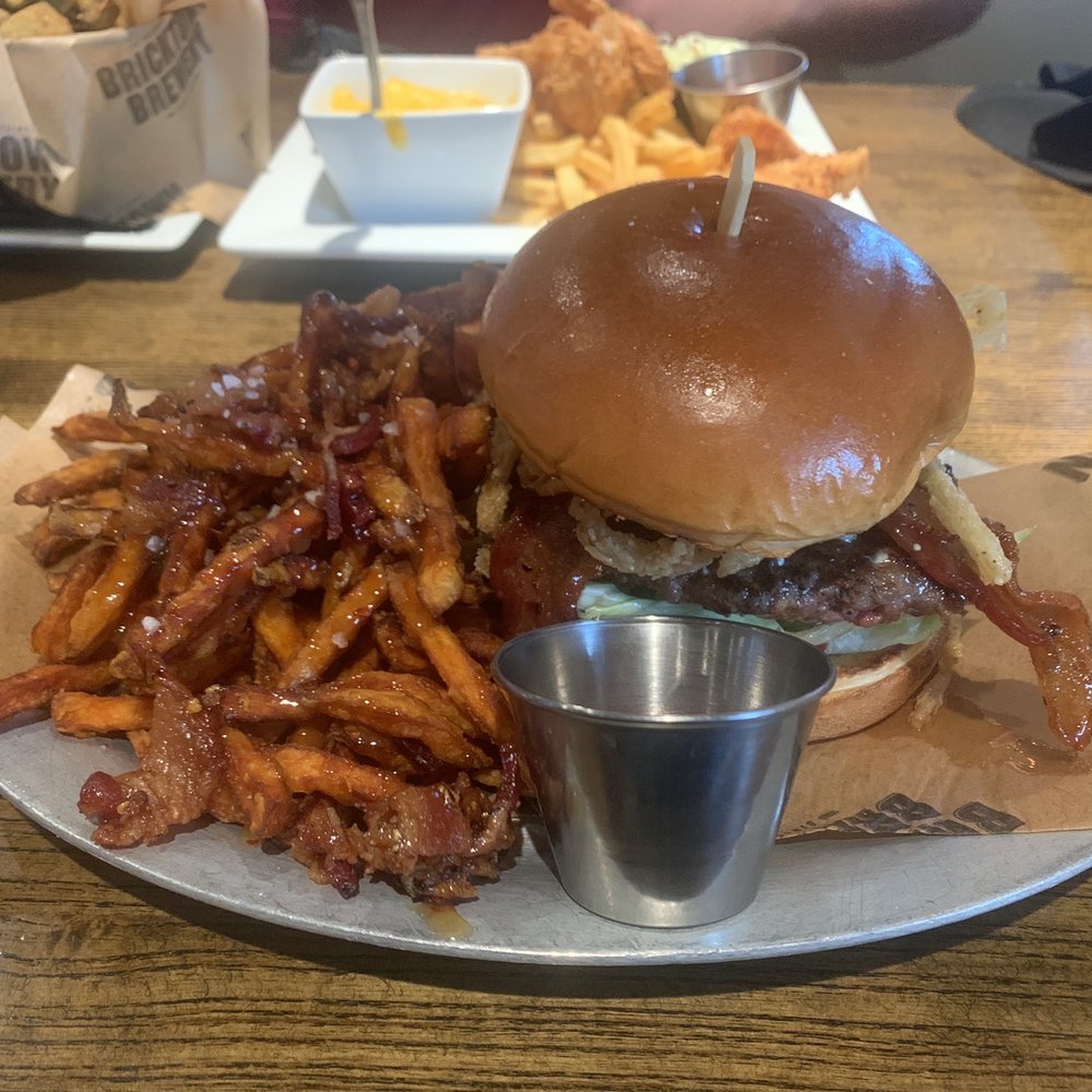 Bricktown Brewery - Bacon Blue burger - Breweries Near Me - Springfield, Missouri Bricktown Brewery - Bacon Blue burger - Breweries Near Me - Springfield, Missouri