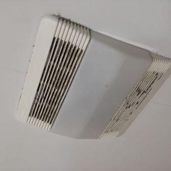 The FINISHER - a white bathroom exhaust fan - Flooring Near Me The FINISHER - a white bathroom exhaust fan - Flooring Near Me