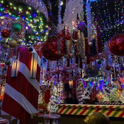 Frosty's Christmas Bar - Unbelievable, over-the-top holiday decorations at Bacall's just off Time Square in NYC.