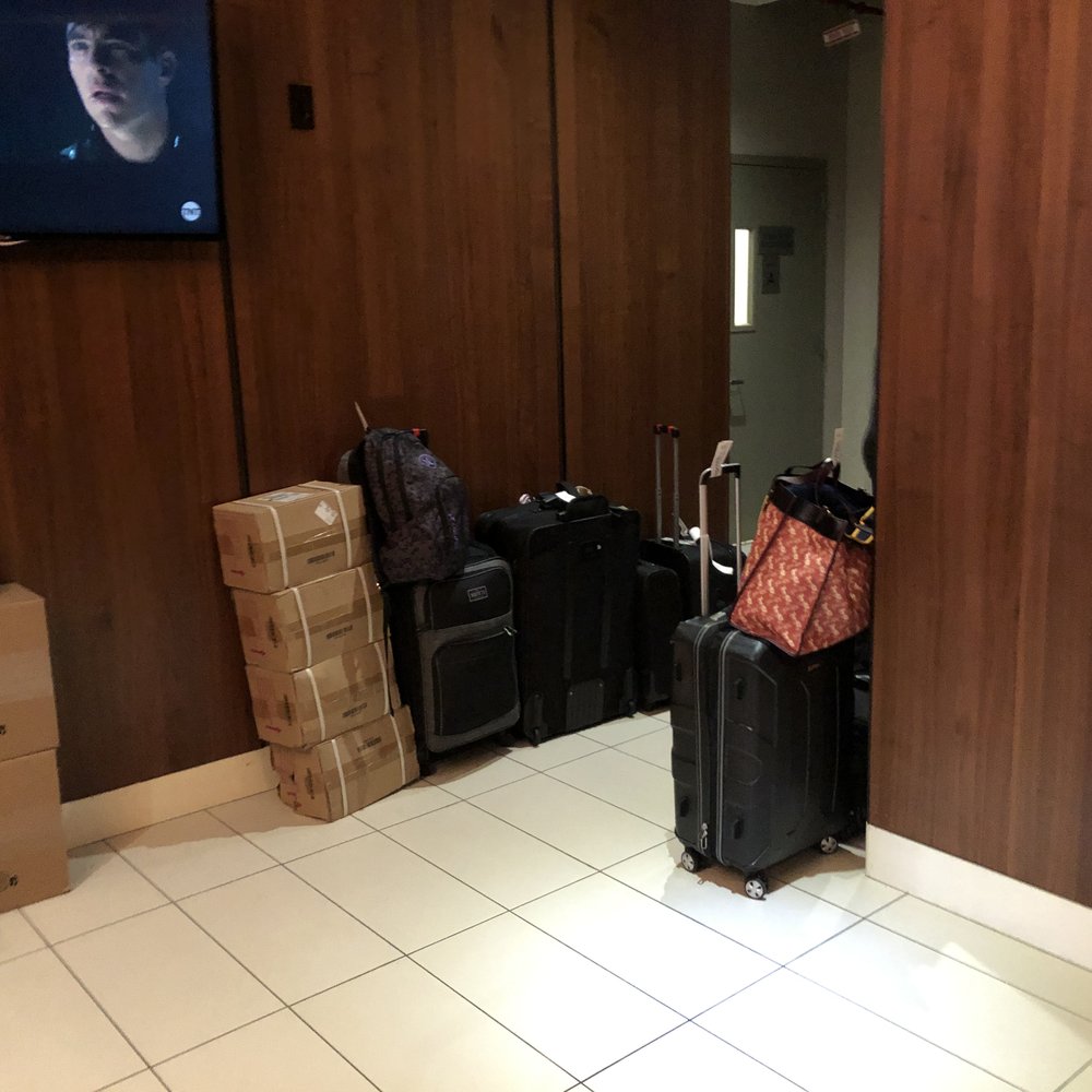 The Leon Hotel - The area where they stored the luggage.  The reception desk to your left and the "public" restroom is just around the corner. - Hotels Near Me - New York, New York