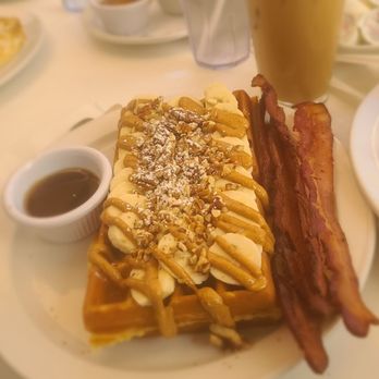More Than Waffles - Protein waffle with bacon. - Breakfast & Brunch Near Me - Encino, California More Than Waffles - Protein waffle with bacon. - Breakfast & Brunch Near Me - Encino, California