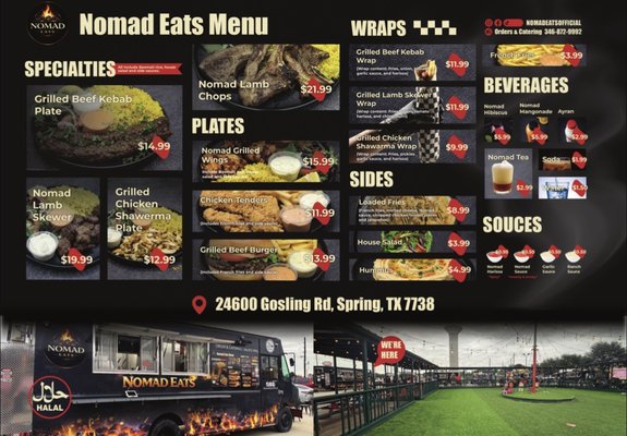 Menu photo 1 Nomad Eats Spring, TX
