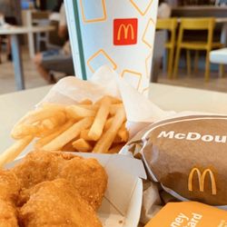 McDonald's - $6 McDouble, 4 pc. Chicken McNuggets, small fry, & iced tea.