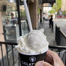 Gelatiamo - Rice and Creme Brulee - just love the Rice flavor!