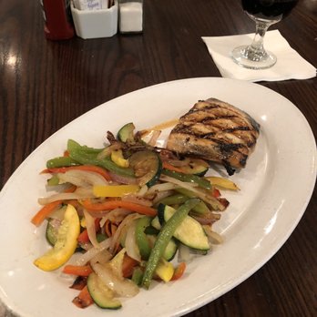 Blue Bonnet Bistro - Grilled Salmon and Double order of grilled veggies - Very Good but I'm not sure if I'm at the Gusher Bar or the Bluebonnet Bistro !! LOL !! - Cafes Near Me - Fort Worth, Texas Blue Bonnet Bistro - Grilled Salmon and Double order of grilled veggies - Very Good but I'm not sure if I'm at the Gusher Bar or the Bluebonnet Bistro !! LOL !! - Cafes Near Me - Fort Worth, Texas