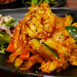 Hanzan - Spicy squid. You have to order rice separately since it doesn't come with it
