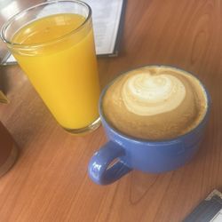 Cafe M - Coffee Cafe Latte and Orange Juice