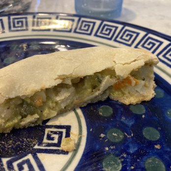 Viki's Bridge Street Pasty Shop - A small portion of the vege pasty. Only about 10%, sorry did not take a picture sooner. - Patisserie/Cake Shop Near Me - Saranac, Michigan