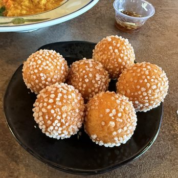Auntie Qiu Kitchen - Dessert Balls filled with coconut and tapioca - Dim Sum Near Me - Alhambra, California Auntie Qiu Kitchen - Dessert Balls filled with coconut and tapioca - Dim Sum Near Me - Alhambra, California