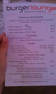 Menu photo 2 Burger Lounge La Jolla, CA