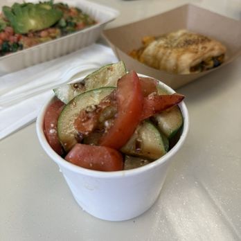 Sunny’s Local Grind - Cucumber, Tomato, & Feta Salad - Coffee & Tea Near Me - Honolulu, Hawaii
