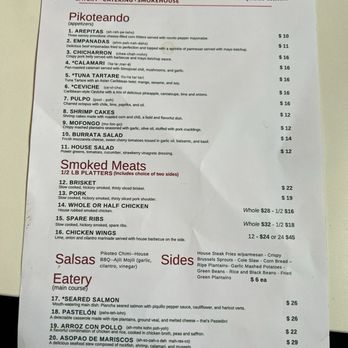 Pikoteo - Menu - Latin American Near Me - McLean, Virginia