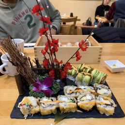 Funky roll and Dragon roll
