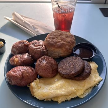 The Bread & Board - DT Jax Breakfast with scrambled eggs and veggie sausage - Sandwiches Near Me - Jacksonville, Florida