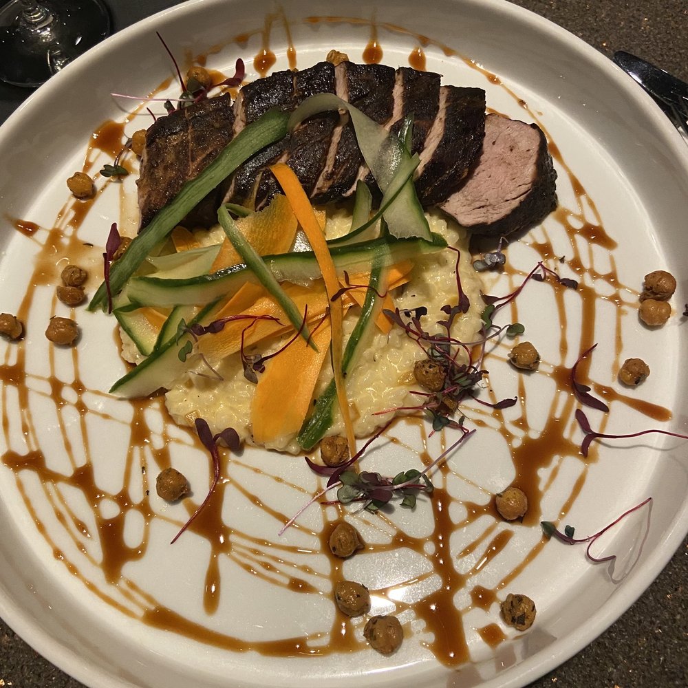 SURV Restaurant - Porcini Encrusted Pork Loin. Delicious! - Wine Bars Near Me - Easton, Pennsylvania