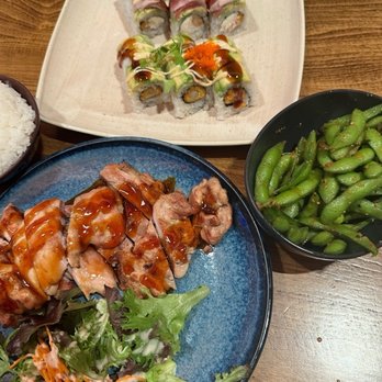 Mikuni - Teriyaki chicken and fair oaks roll - Japanese Near Me - Concord, California Mikuni - Teriyaki chicken and fair oaks roll - Japanese Near Me - Concord, California