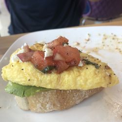 Cafe XIX - Omelette with avocado toast.