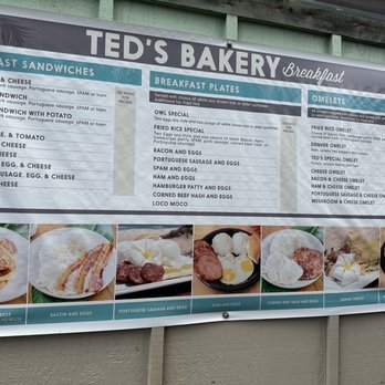 Ted's Bakery - Menu - Bakeries Near Me - Haleiwa, Hawaii