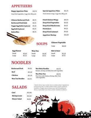 Menu photo 5 Golden Wheel Yakima, WA