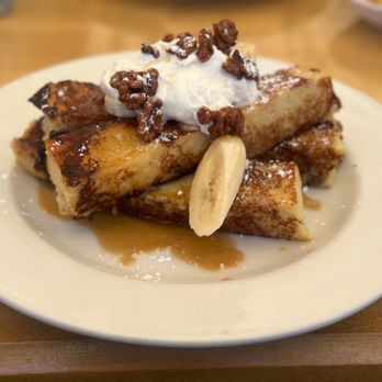 Zov's Bistro - Tustin - Banana Foster's French Toast. - Mediterranean Near Me - Tustin, California