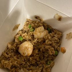 Yummy - Fried rice. Then cold shrimp added in.