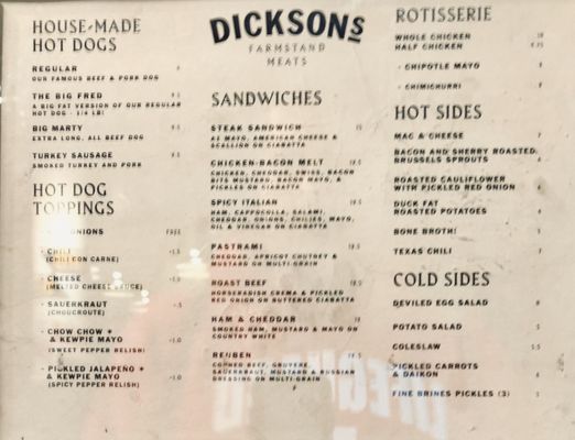 Menu photo 8 Dickson's Farmstand Meats New York, NY Menu photo 8 Dickson's Farmstand Meats New York, NY