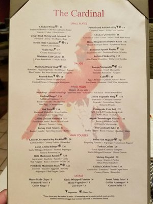 Menu photo 3 Cardinal Restaurant and Lounge Herndon, VA