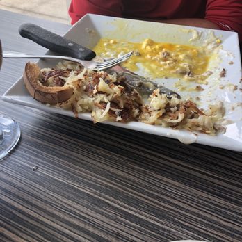 Siena Cafe - All that is left of Country Fried Steak and 2 Eggs that my teenage boy devoured - Breakfast & Brunch Near Me - Irving, Texas Siena Cafe - All that is left of Country Fried Steak and 2 Eggs that my teenage boy devoured - Breakfast & Brunch Near Me - Irving, Texas