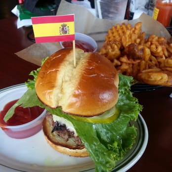 Break Bar - Barcelona Burger - 9.00 Waffle Fries - 4.00 - Pool Halls Near Me - Astoria, New York Break Bar - Barcelona Burger - 9.00 Waffle Fries - 4.00 - Pool Halls Near Me - Astoria, New York
