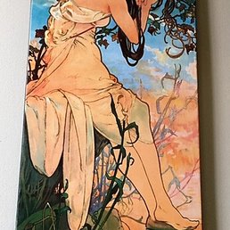 Parisian art in lobby