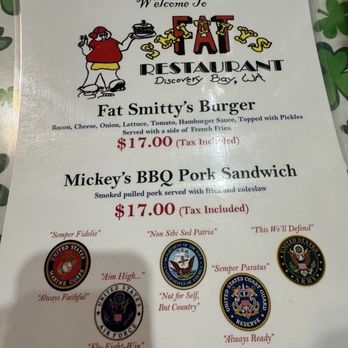 Fat Smitty's - Front of the menu - Burgers Near Me - Port Townsend, Washington Fat Smitty's - Front of the menu - Burgers Near Me - Port Townsend, Washington