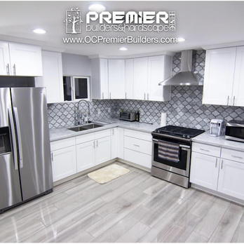 Premier Builders and Hardscape - My beautiful kitchen with marble backsplash and porcelain tile - Landscaping Near Me Premier Builders and Hardscape - My beautiful kitchen with marble backsplash and porcelain tile - Landscaping Near Me