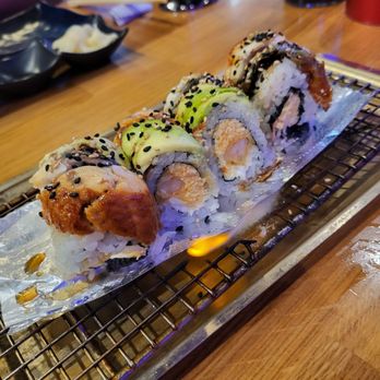 Sushi Damu - Dragon's Breath Roll - Sushi Bars Near Me - Tustin, California Sushi Damu - Dragon's Breath Roll - Sushi Bars Near Me - Tustin, California