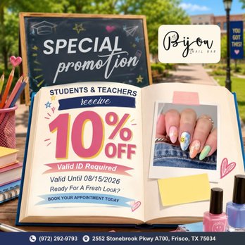 Bijou Nail Bar - Give us a call to book your visit today! - Nail Salons Near Me - Frisco, Texas Bijou Nail Bar - Give us a call to book your visit today! - Nail Salons Near Me - Frisco, Texas