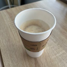 $6.00 latte hidden under a half cup of foam. $6.00 latte hidden under a half cup of foam.