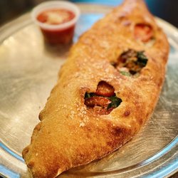 Mellow Mushroom Greensboro - Veggie Calzone add sausage