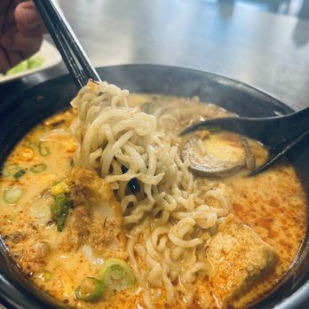 Borneo Eatery - Egg Noodles made in-house. Get the egg noodles with the Laksa! - Indonesian Near Me - Alhambra, California Borneo Eatery - Egg Noodles made in-house. Get the egg noodles with the Laksa! - Indonesian Near Me - Alhambra, California