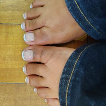Coffee N Nails - Gel French pedicure - Nail Salons Near Me - Austin, Texas Coffee N Nails - Gel French pedicure - Nail Salons Near Me - Austin, Texas