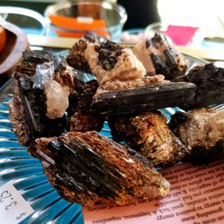Choices Unlimited - Black Tourmaline with Mica ransforms all energy into the positive, reflecting it back to its source to minimize false projections
