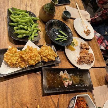 Kiraku - Chicken, kimchi, Edamame, Corn Tempura - Tapas/Small Plates Near Me - Berkeley, California Kiraku - Chicken, kimchi, Edamame, Corn Tempura - Tapas/Small Plates Near Me - Berkeley, California