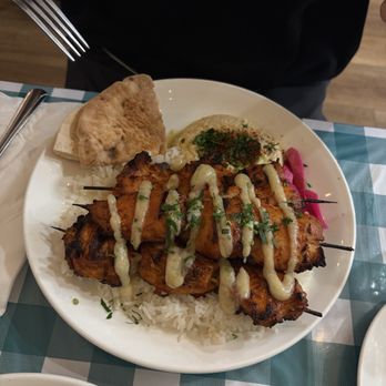 Beit Rima - Chicken Shish Tawook Plate - Arabic Near Me - San Francisco, California Beit Rima - Chicken Shish Tawook Plate - Arabic Near Me - San Francisco, California