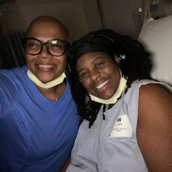 DoulaLove'sCreation - Quick Selfie! We were in the joyous anticipation of her birthing her Rainbow Baby! Without fear, just peace and trust & Hypnobabies!