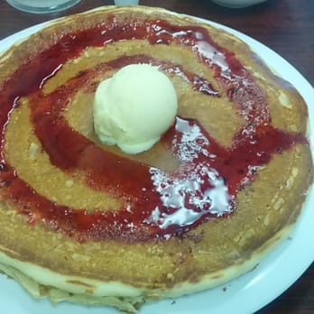Ally's Comfort Cafe - A weekend special - huge white chocolate chip raspberry pancakes....if you like the flavor combo, it will not disappoint. - Diners Near Me - Davie, Florida Ally's Comfort Cafe - A weekend special - huge white chocolate chip raspberry pancakes....if you like the flavor combo, it will not disappoint. - Diners Near Me - Davie, Florida