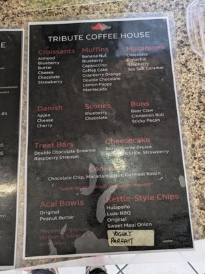 Menu photo 2 Tribute Coffee House Garden Grove, CA
