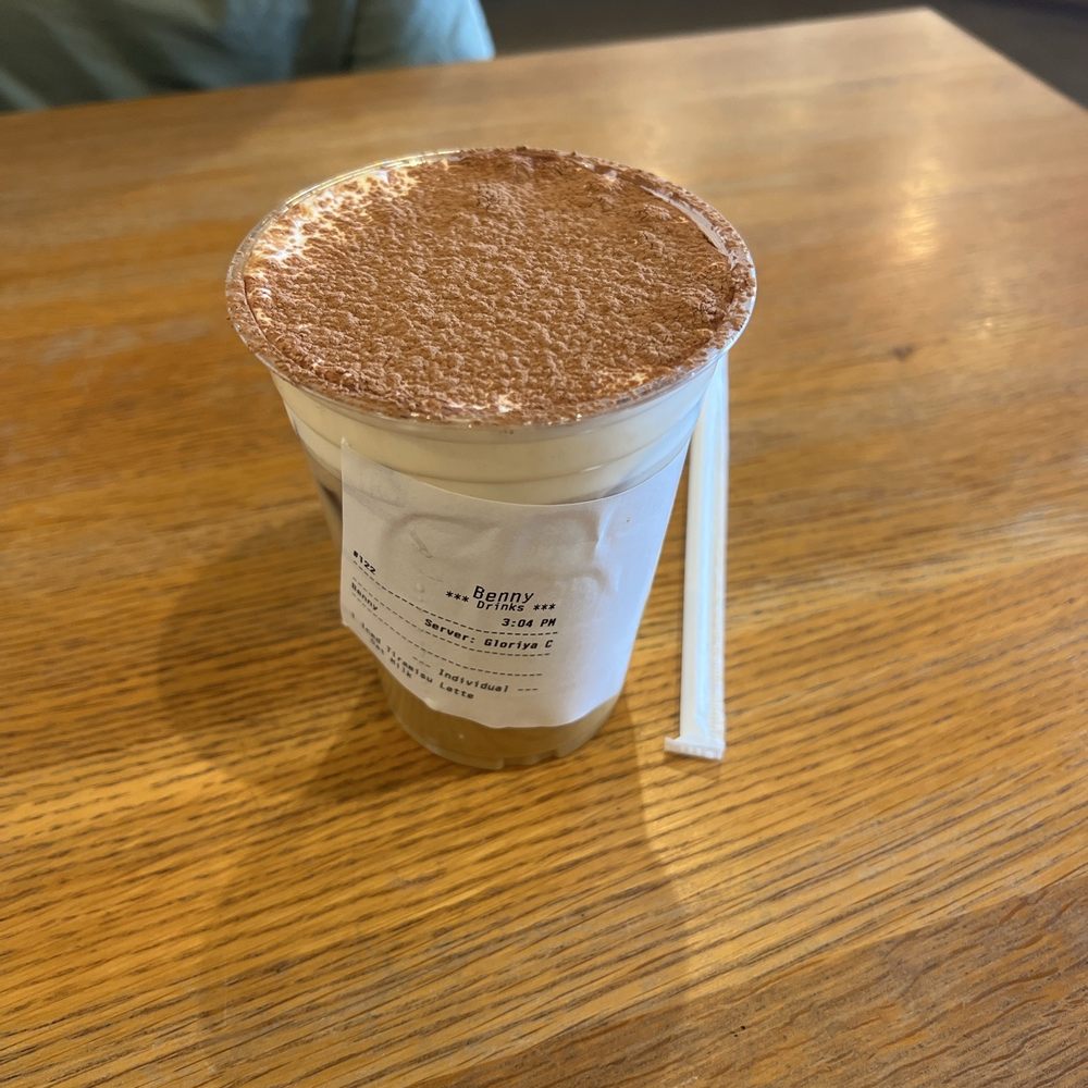 Tiramisu oatmilk latte Tiramisu oatmilk latte