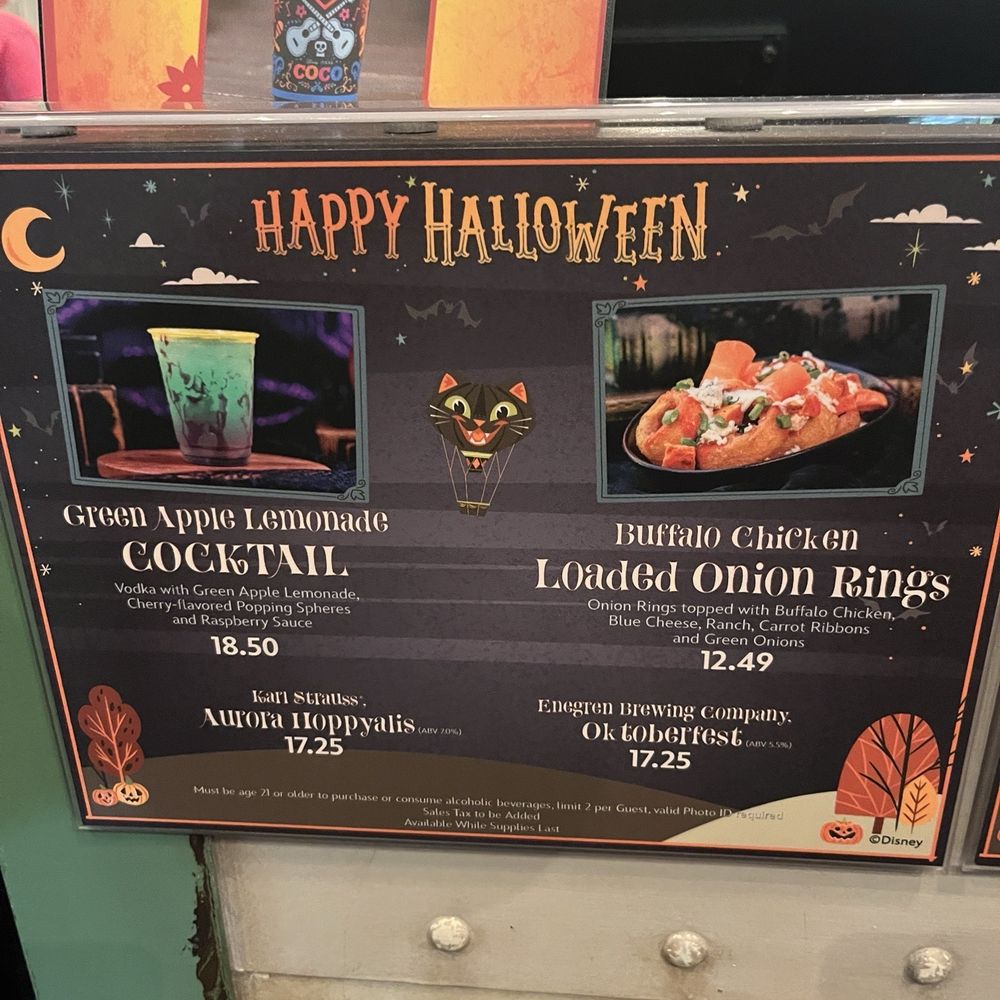 Halloween October 2025 menu Halloween October 2025 menu