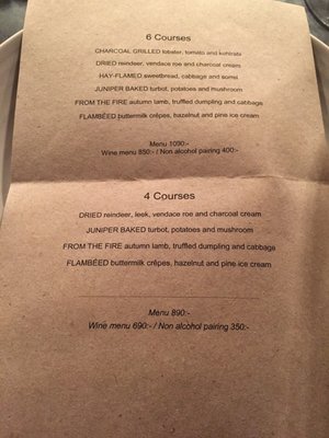 Menu photo 6 Ekstedt Stockholm, AB